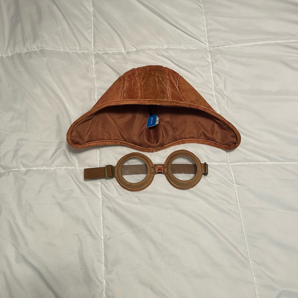 Officially Licensed Disney Pixar Russel Pilot hat and Goggles